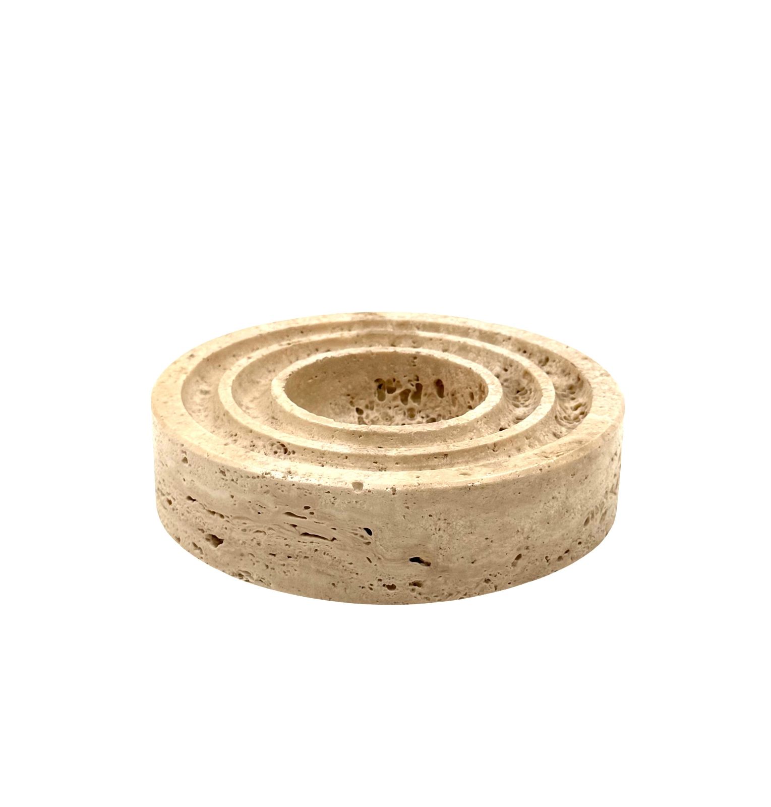 photo for sale Travertine Vide Poche / Ashtray, Cerri Nestore, Italy, 1970s