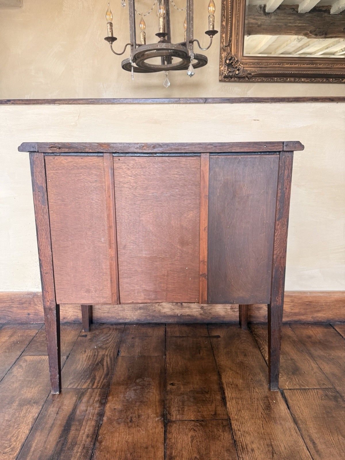photo vinterior Original Antique Oak Rustic Small Georgian Period Office  Writers Desk