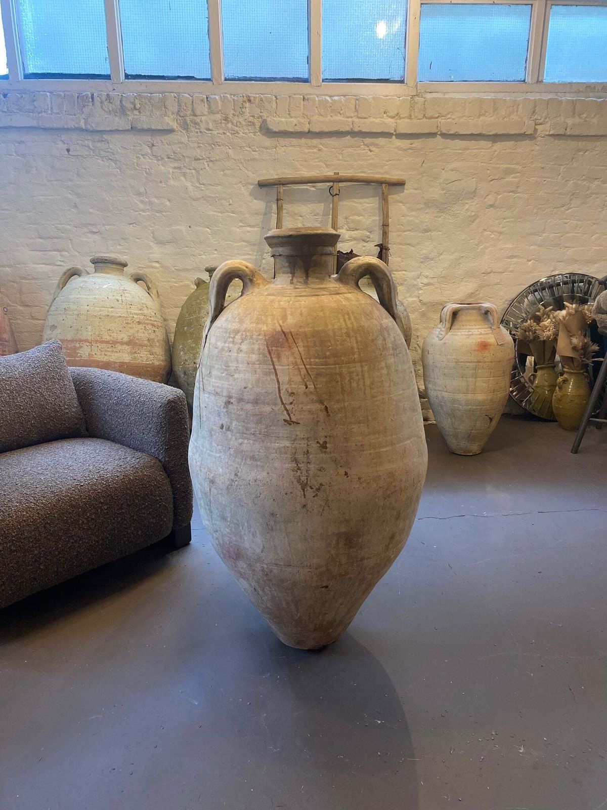 Snal – 19th Century Tunisian Olive Pot photo Garden Decor