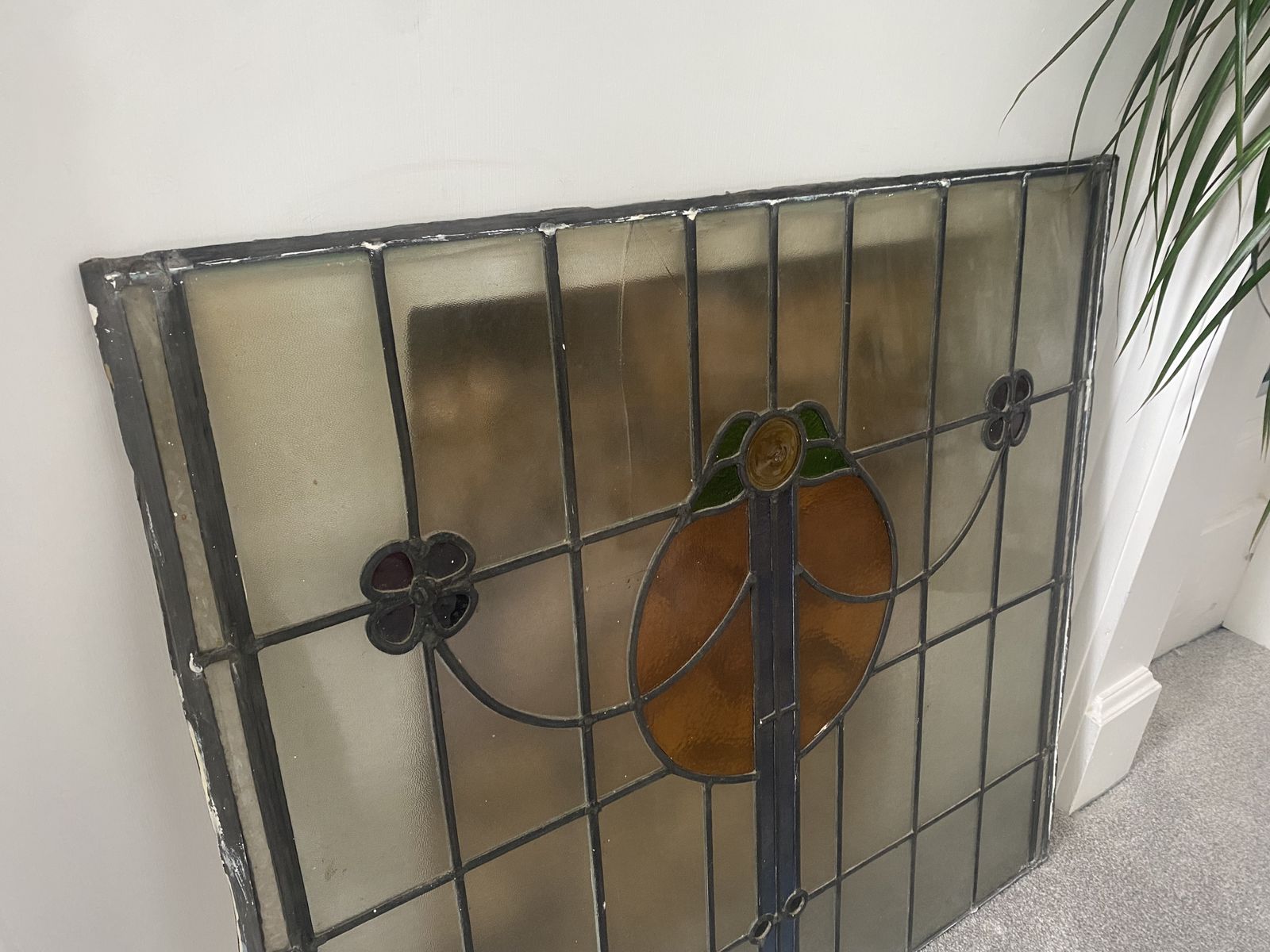 Victoria Stained Glass Window Panel photo for sale