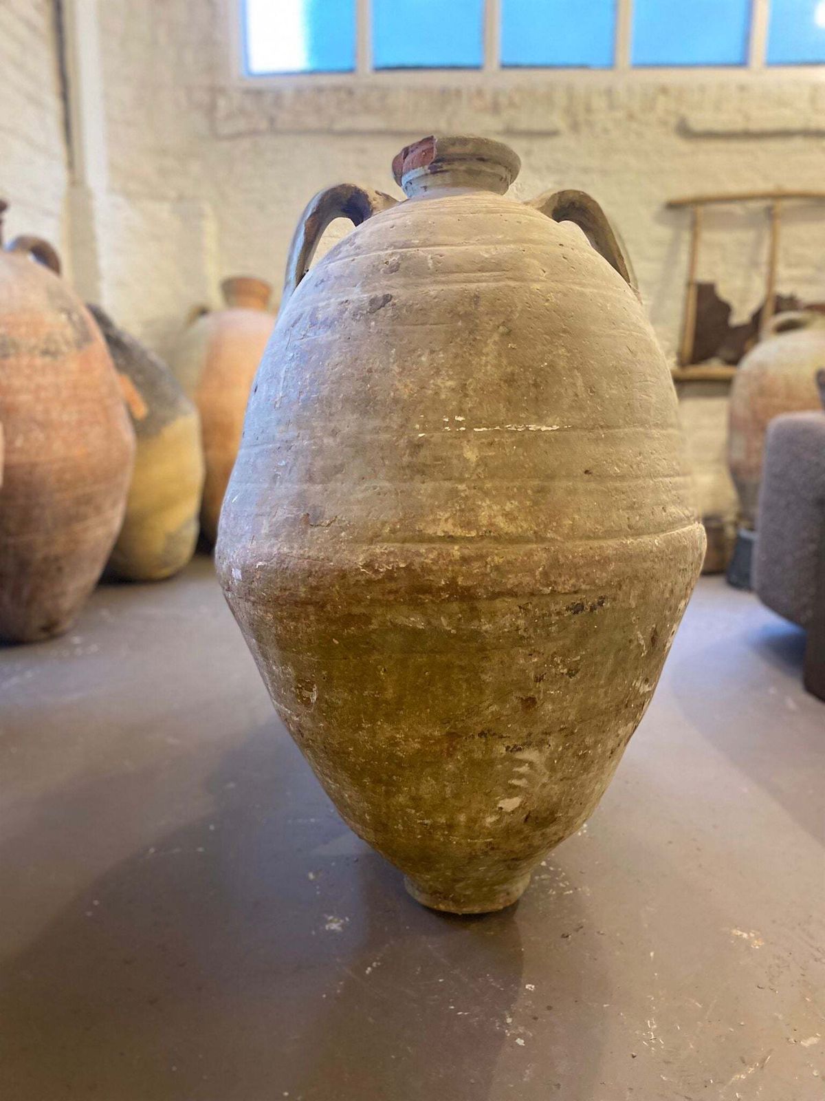 Tifl – 19th Century Tunisian Olive Pot photo Garden Decor