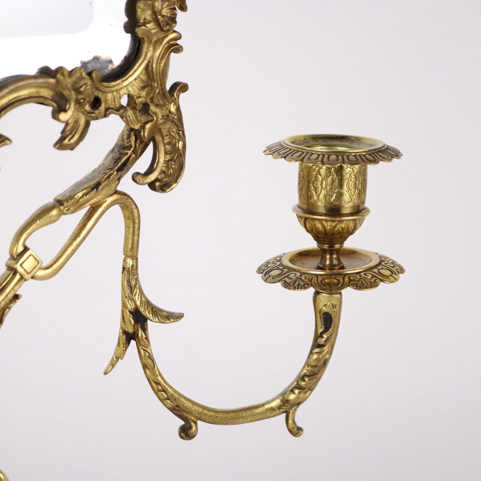 Antique Vanity Mirror Bronze Europe XIX XX Century photo vinterior