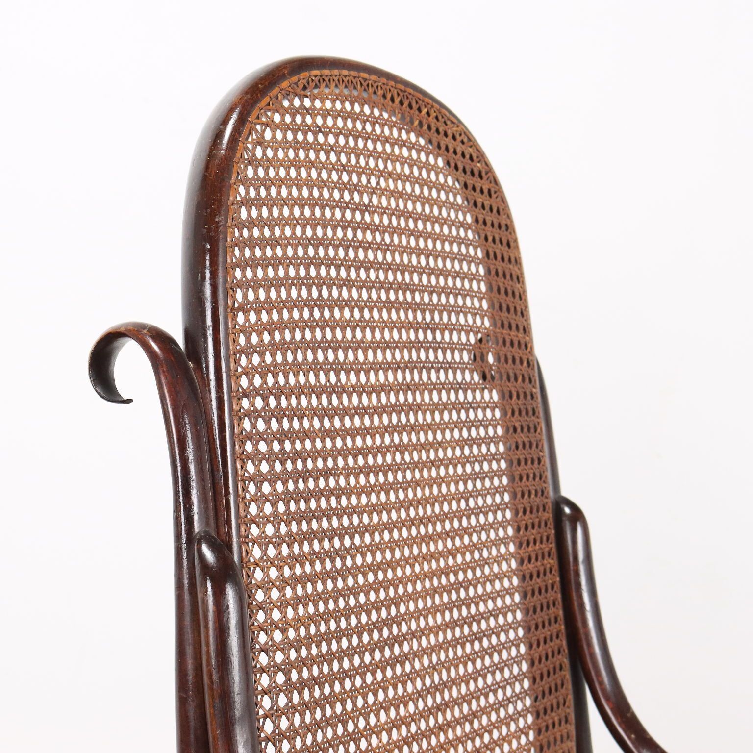 Rocking Chair Thonet Style Art Nouveau Austria XX Century photo Furniture