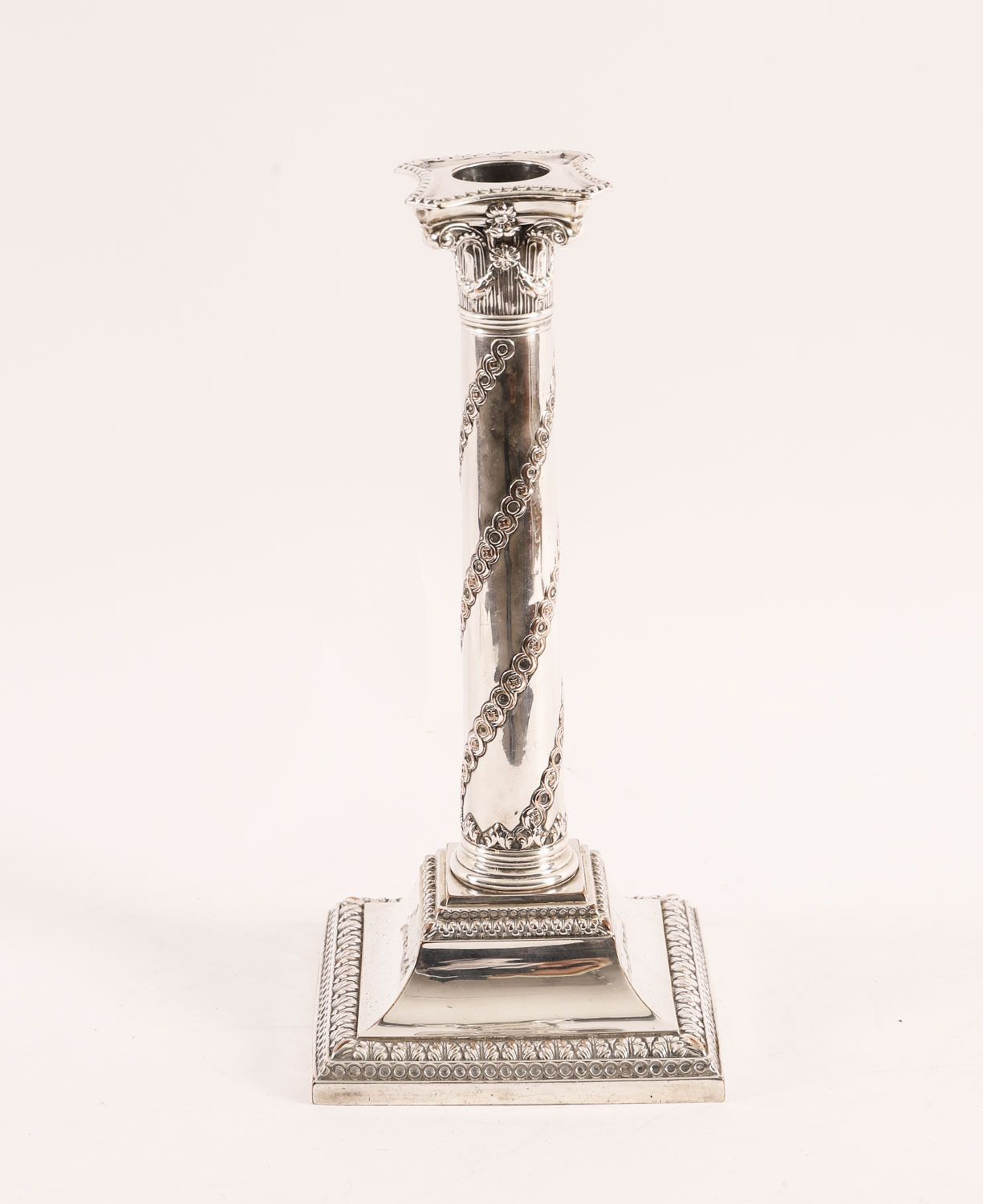 Antique Pair Old Sheffield Silver Plated Candlesticks  Circa 1775 18th C photo for sale