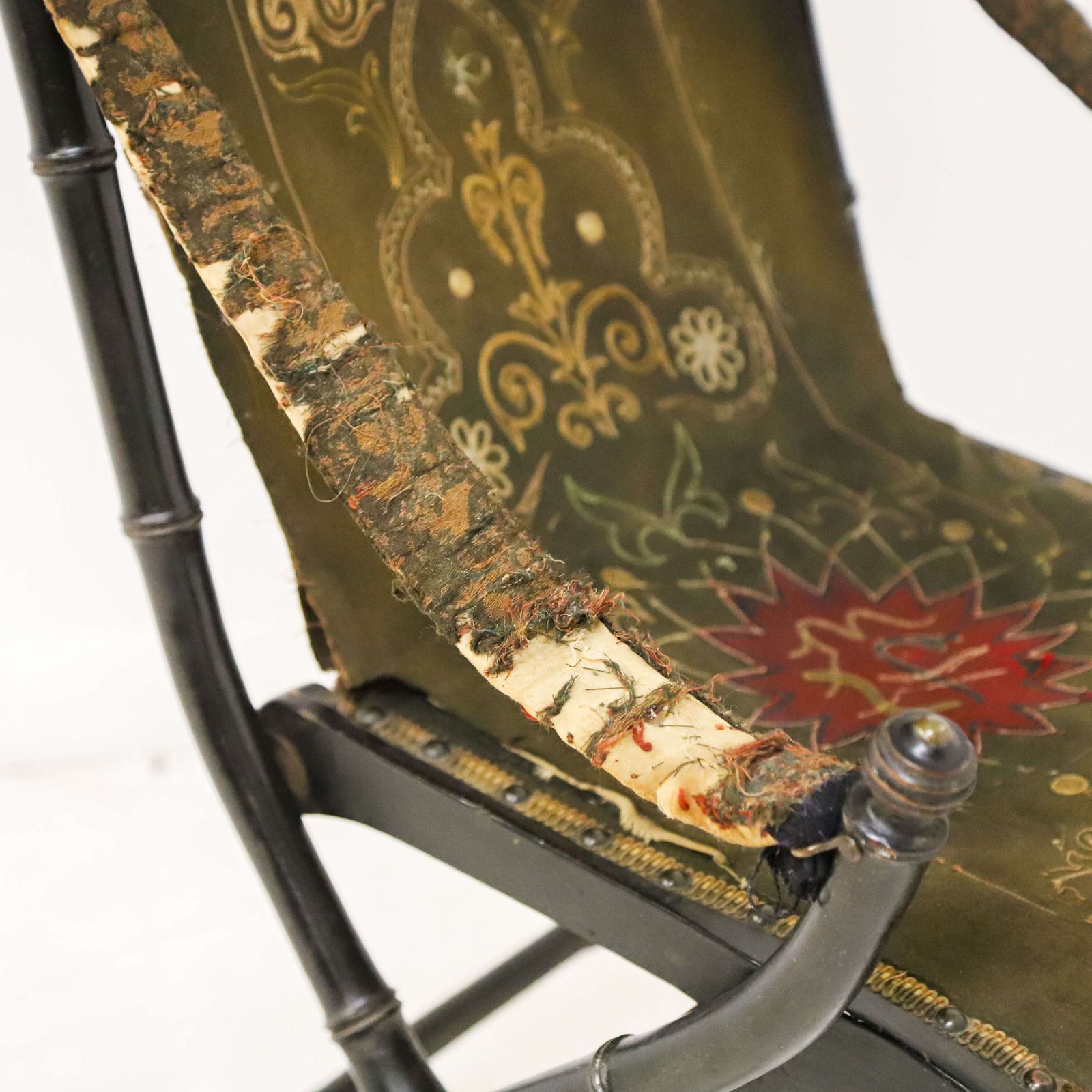 Antique French Louis Philippe I (1830 1848) Ladies Campaign Folding Chair photo vinterior