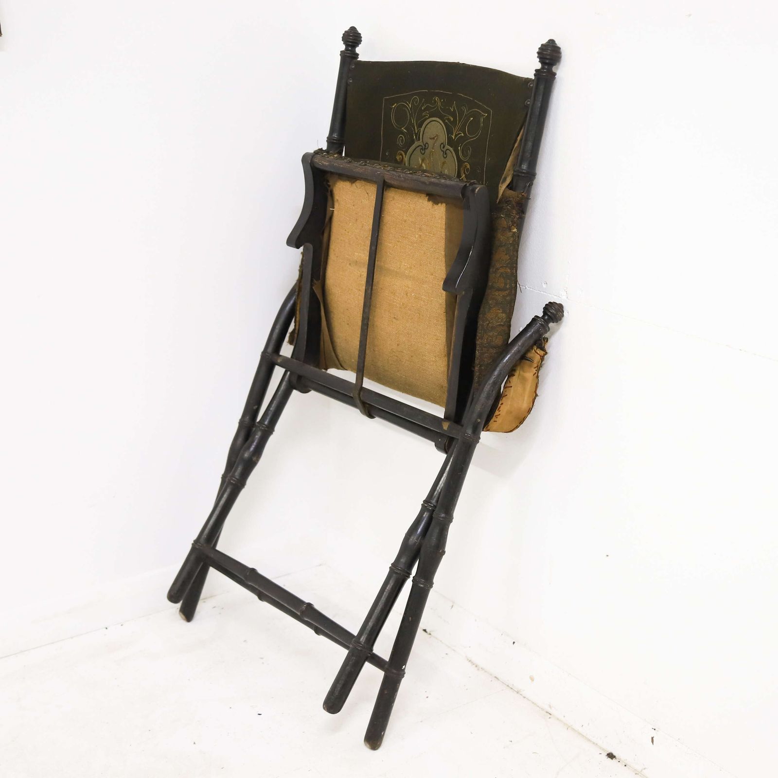 475.0 Antique French Louis Philippe I (1830 1848) Ladies Campaign Folding Chair photo