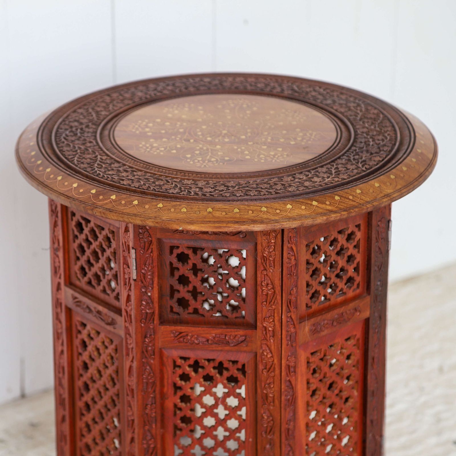 Exquisite Indian Side Or Travelling Tea Table   Timeless Heritage photo 325.0