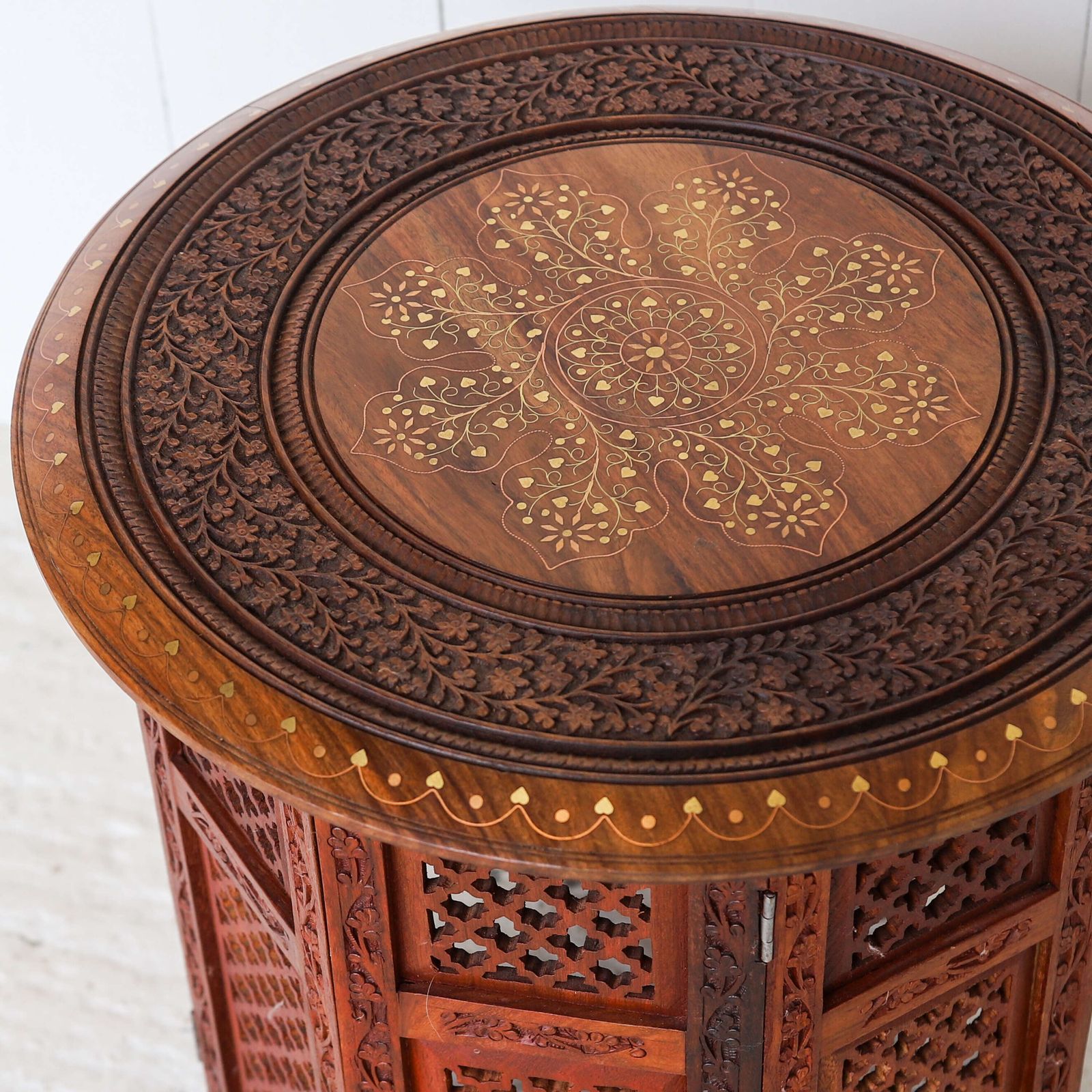 Exquisite Indian Side Or Travelling Tea Table   Timeless Heritage photo buy