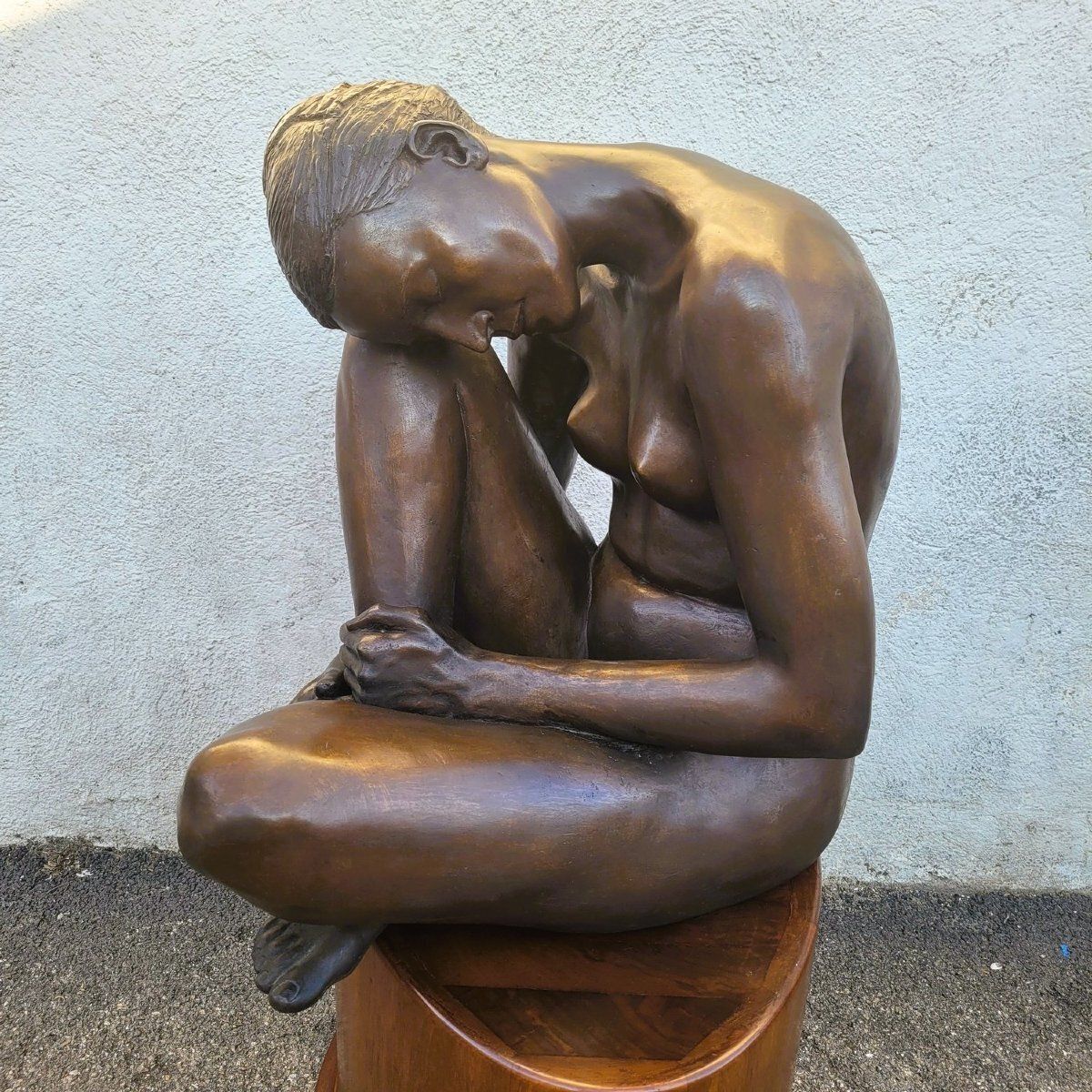 M Ventura, Nude Of A Woman, Signed Bronze, Late 20th Century photo vinterior