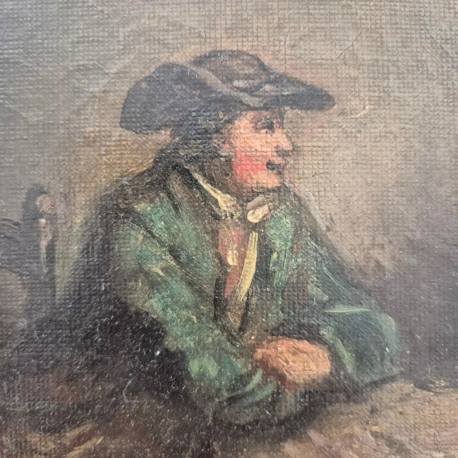 Daily Scene Of Servants, Oil On Canvas, 19th Century photo buy