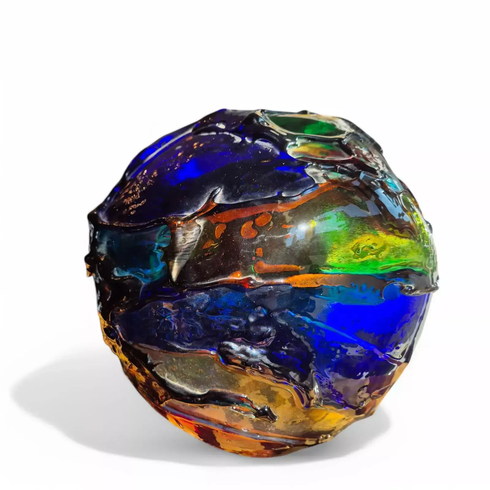 Vase Sculpture In The Spirit Of Gae Aulenti, Murano, Italy, Signed, Circa 1990