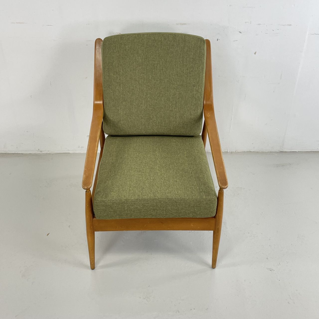 1960s Lounge Chair By Scandart In Green photo for sale