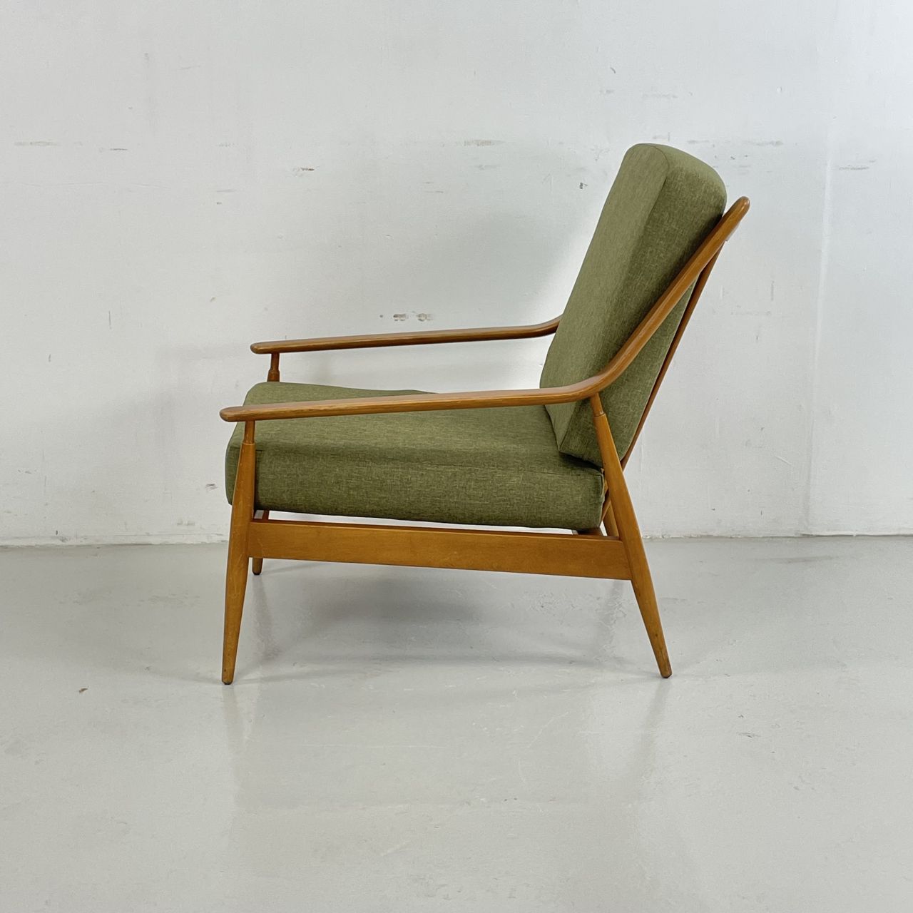 1960s Lounge Chair By Scandart In Green photo vintage