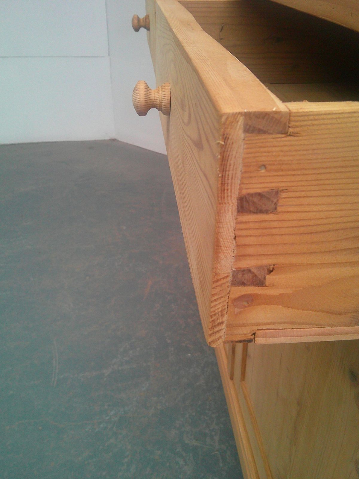 A Quality Victorian Pine 2 Drawer Dresser Base To Wax / Paint photo buy