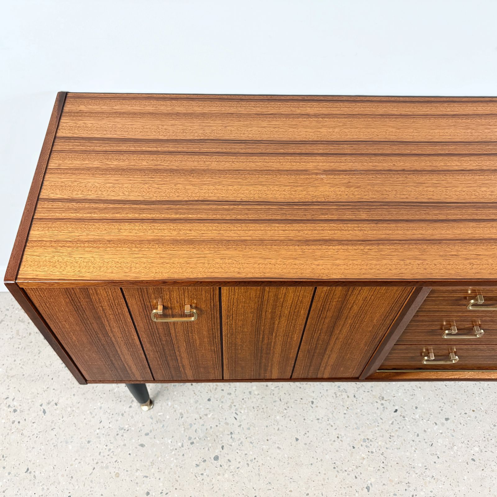 photo furniture Mid 20th Century Vintage 'Librenza' Sideboard By G Plan In Tola And Black With Christian Lacroix Internal Design And Lighting