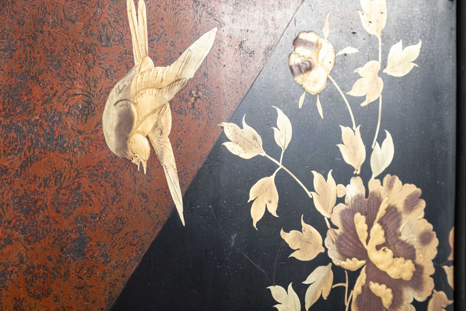 19thc English Bamboo & Lacquered Chinoiserie Cabinet photo vintage