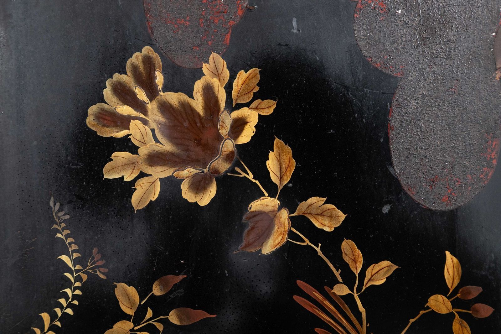 photo buy 19thc English Bamboo & Lacquered Chinoiserie Cabinet