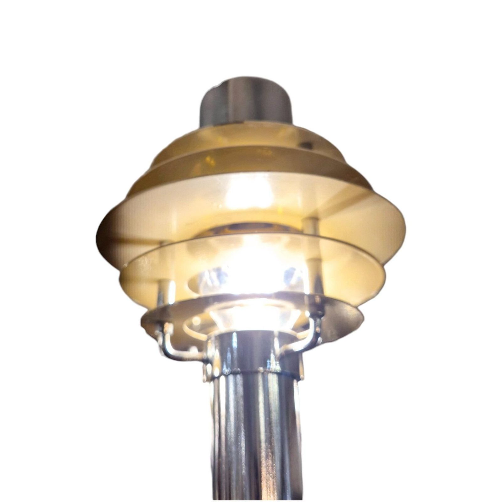 photo buy Space Age Chromed Metal Chandelier By Gaetano Sciolari, Mid 20th Century