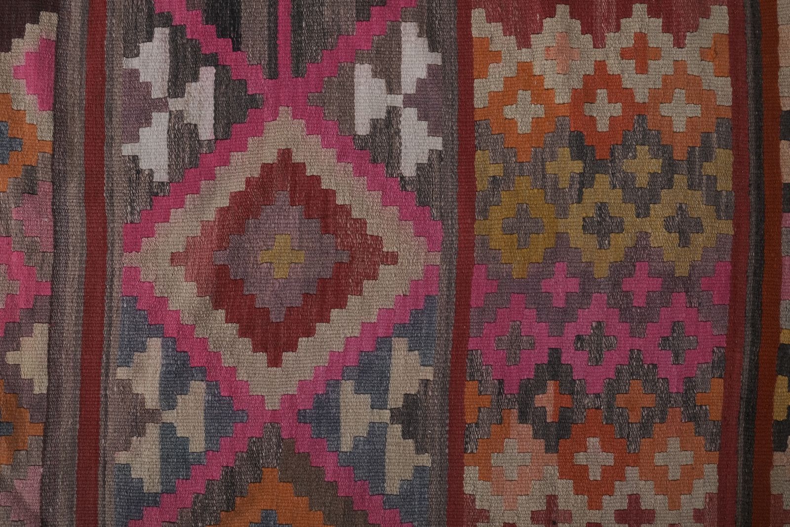 Tapis de couloir kilim turc vintage, tissé à la main photo buy