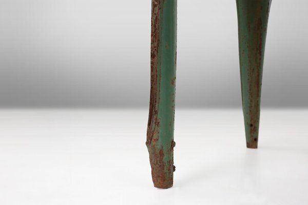 Vintage Green Model A Chairs From Tolix, France, 1950s, Set Of 4 photo vinterior