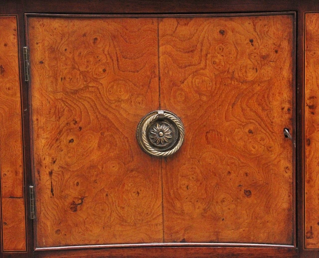 19th Century Mahogany And Burr Elm Sideboard By “The Woodworkers Ltd, Kilkenny photo Furniture
