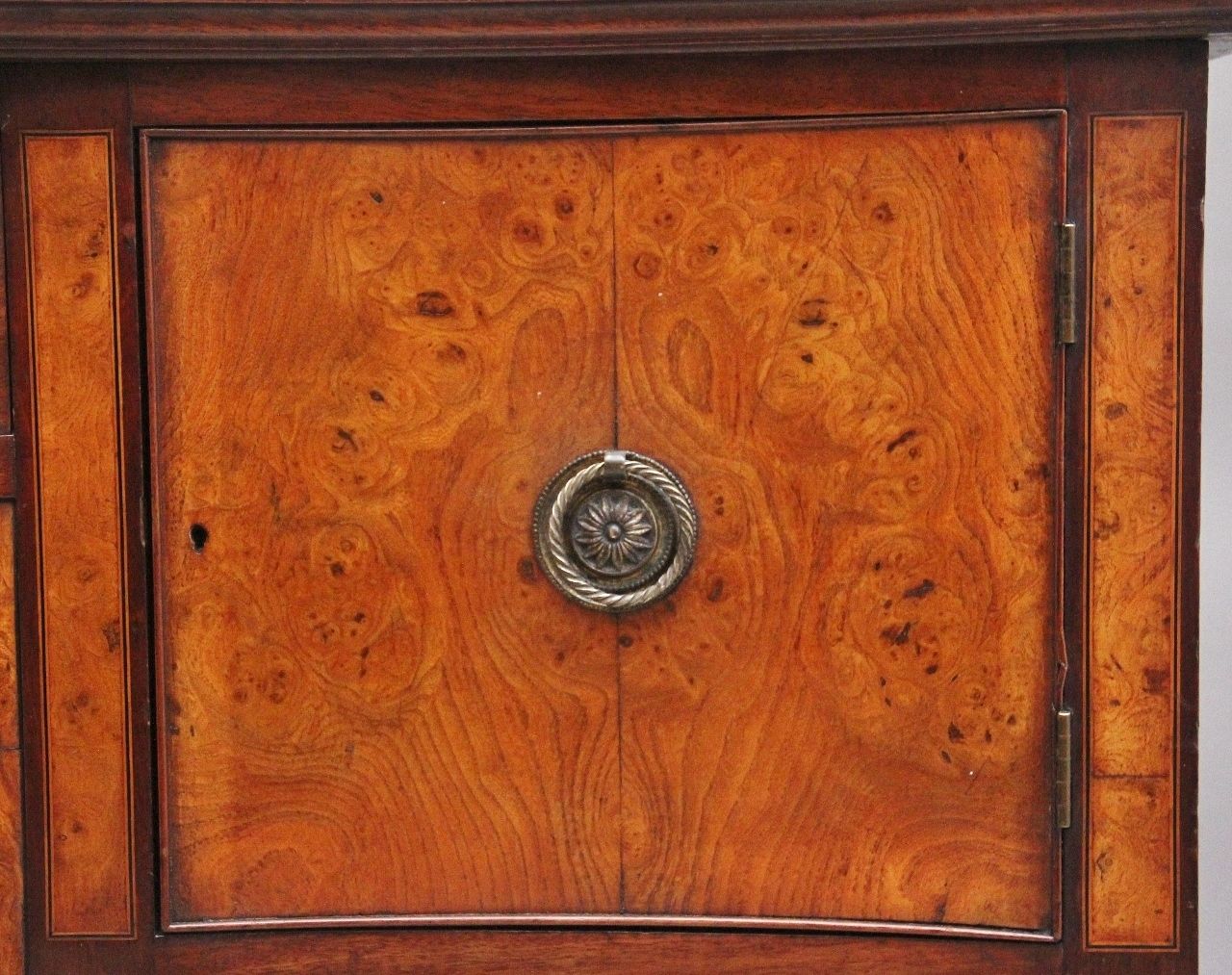 19th Century Mahogany And Burr Elm Sideboard By “The Woodworkers Ltd, Kilkenny photo vinterior