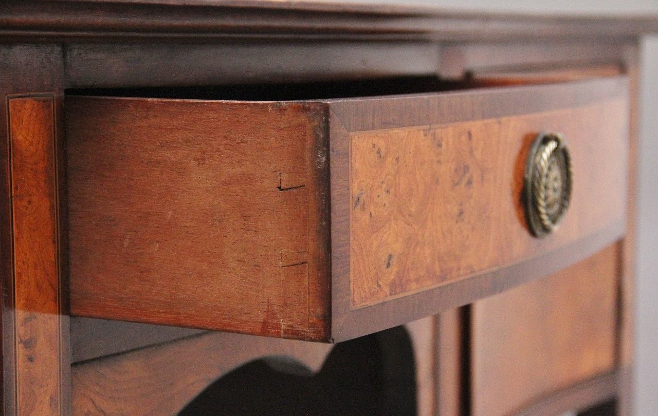 19th Century Mahogany And Burr Elm Sideboard By “The Woodworkers Ltd, Kilkenny photo buy