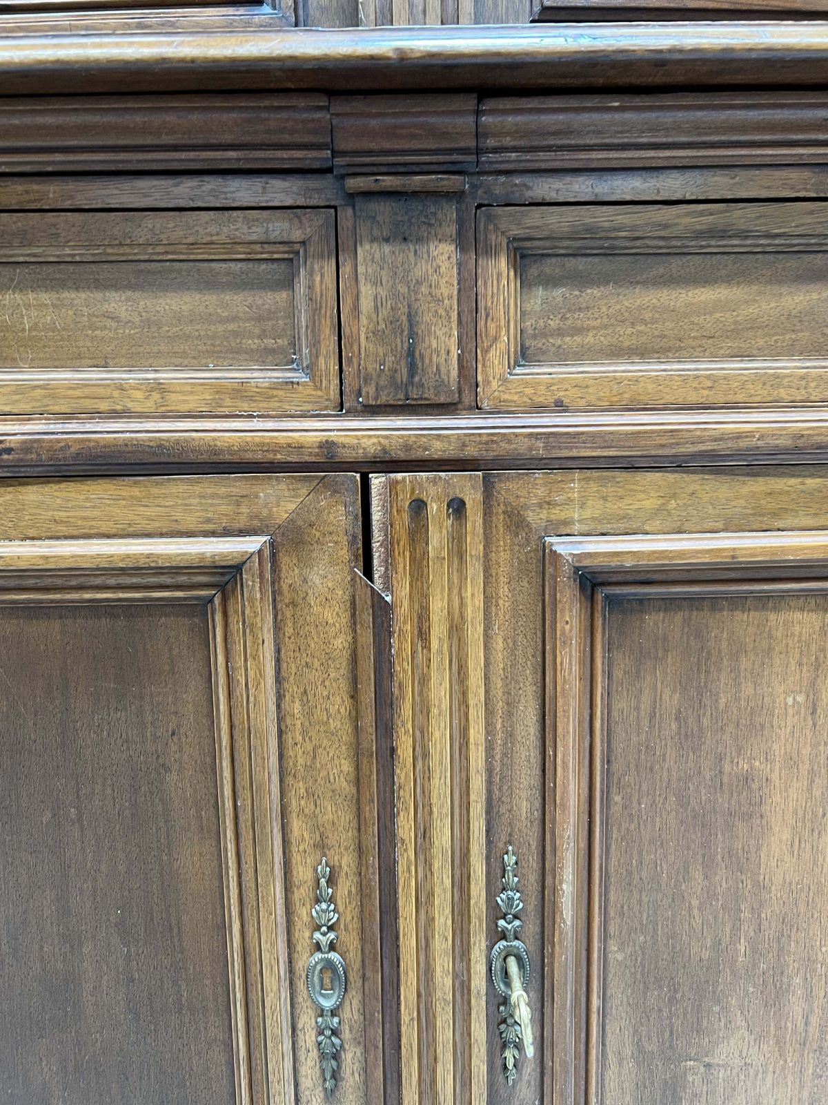 French Tailors Shop Walnut Wood Glazed Dresser photo buy