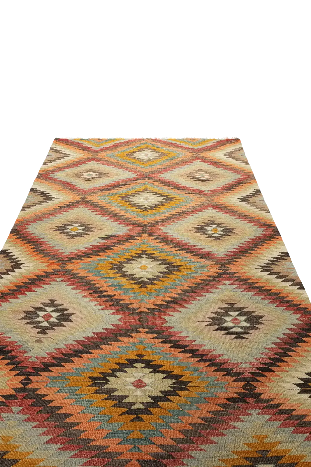 Afyon Vintage Kilim 251x167cm, 1960s photo for sale