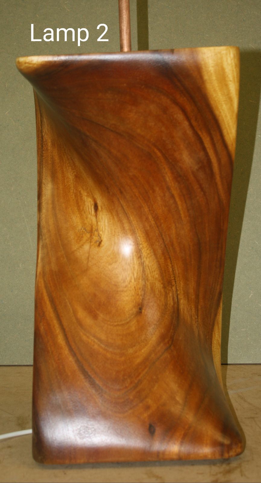 photo buy Twisted Acacia Wood Floor Lamps With Beautiful Floral Handcrafted Shades