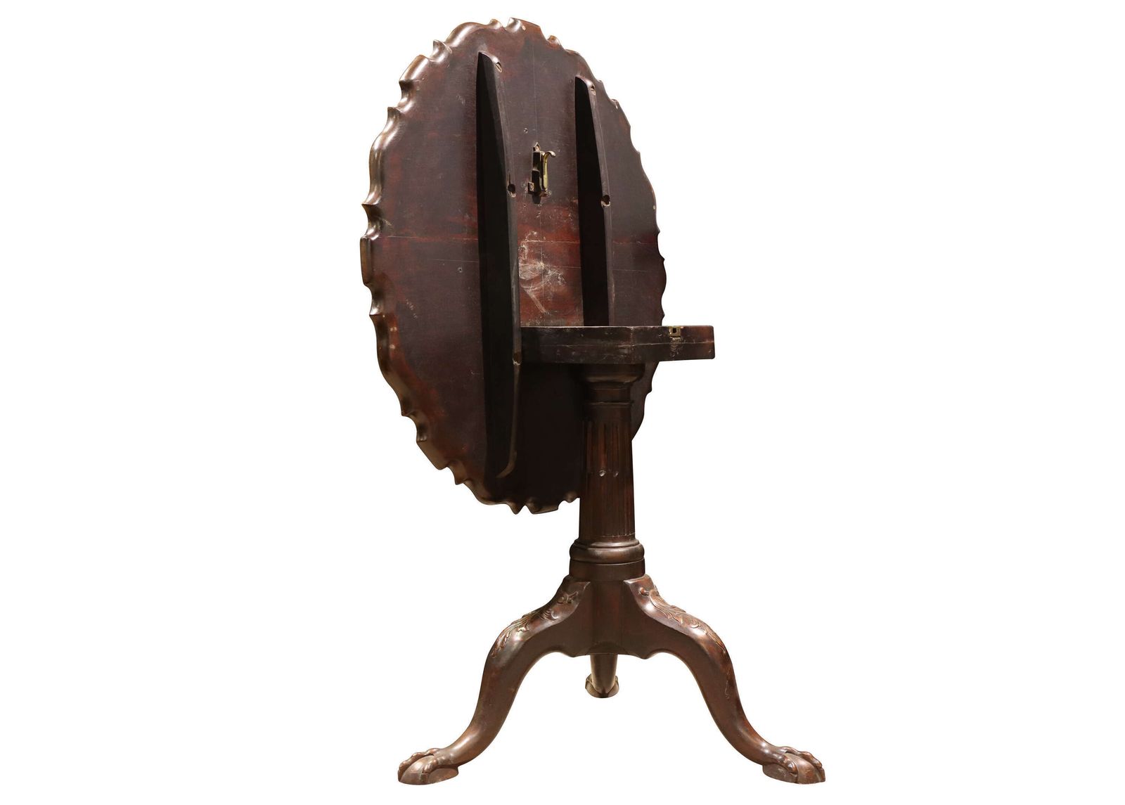 Antique Mahogany Tilt Top Tripod Table With Piecrust Edge, Circa 1780 photo Furniture