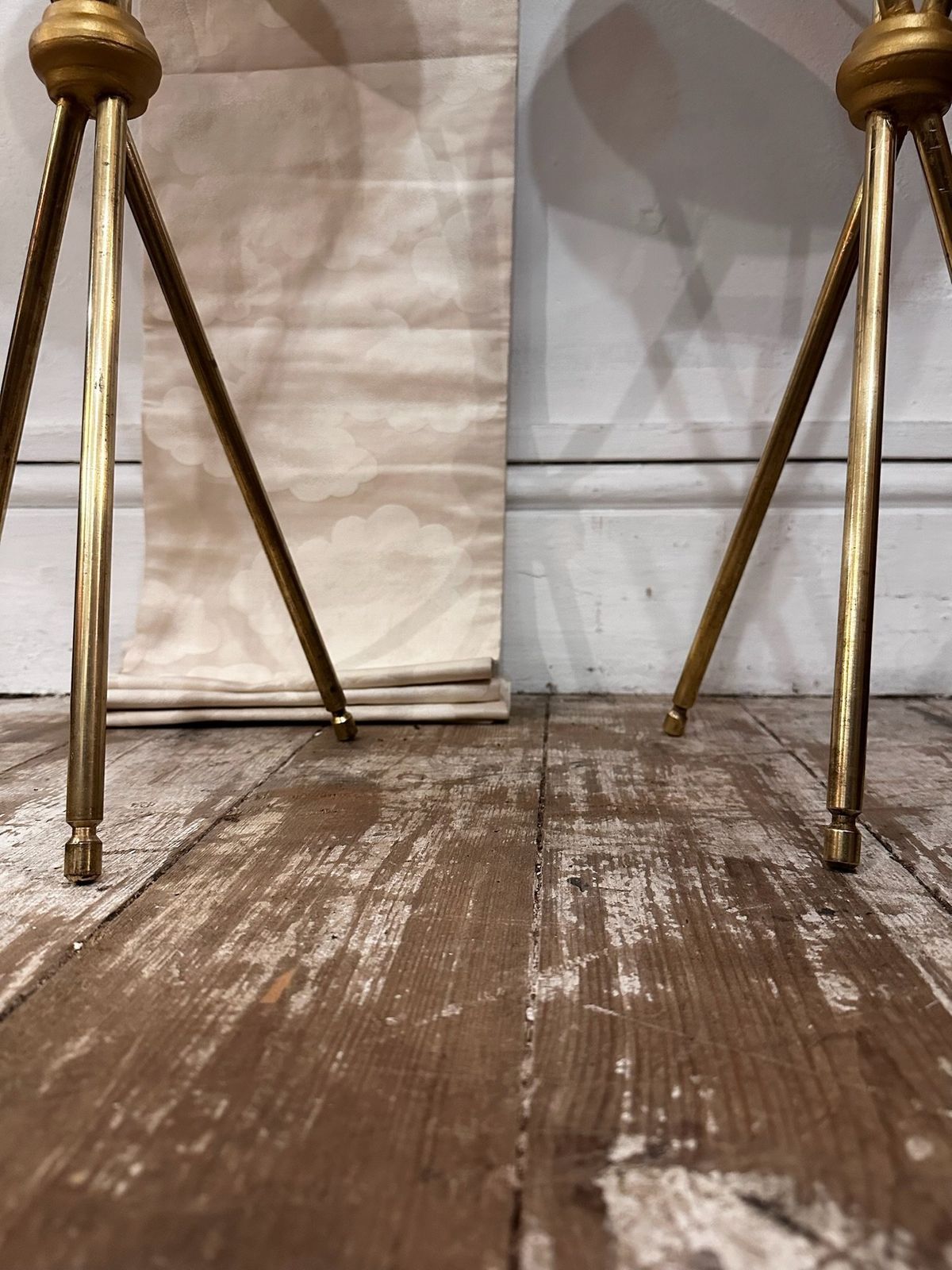 200.0 Brass And Mirror, Martini Tables. photo