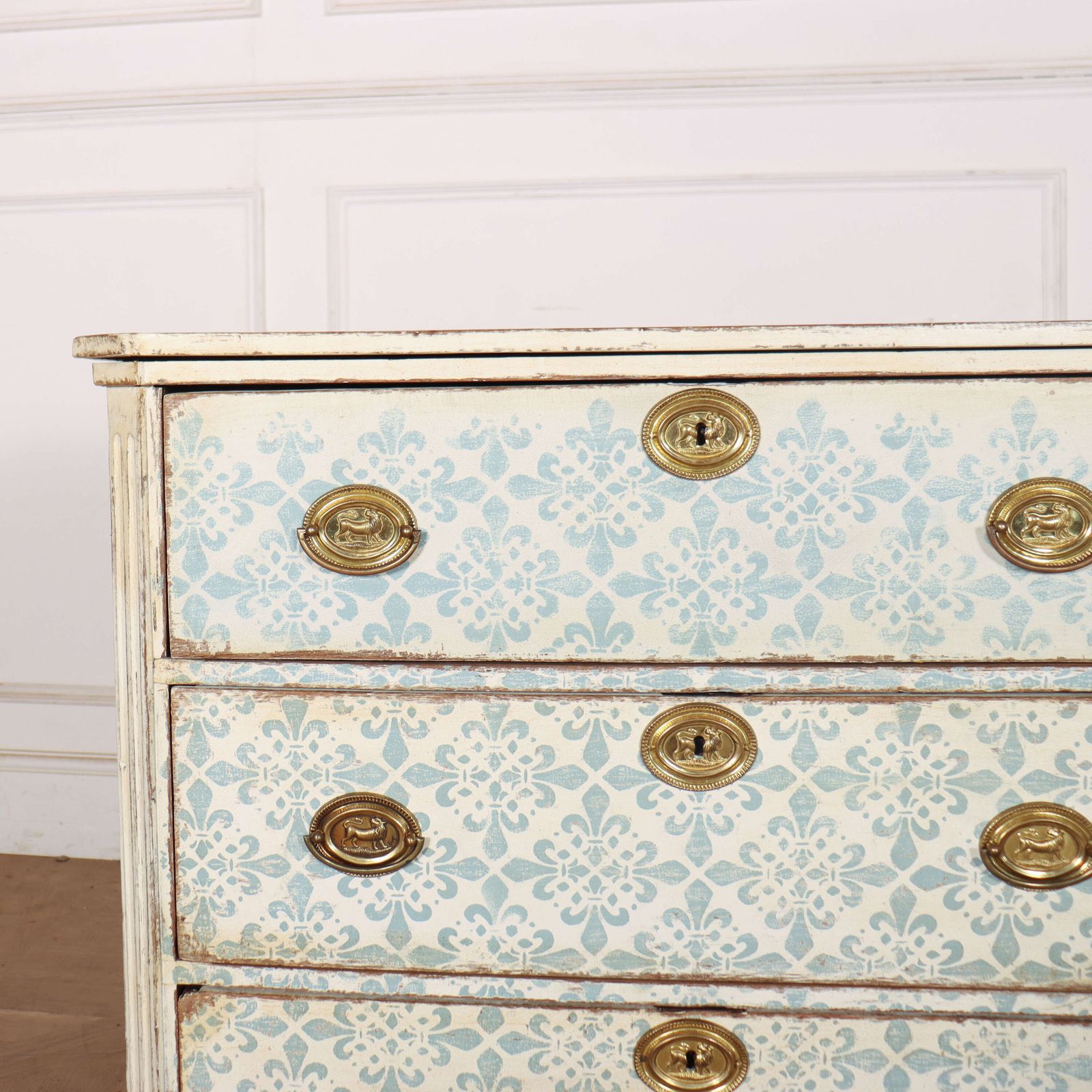 Swedish Painted Oak Commode, 1800s photo furniture