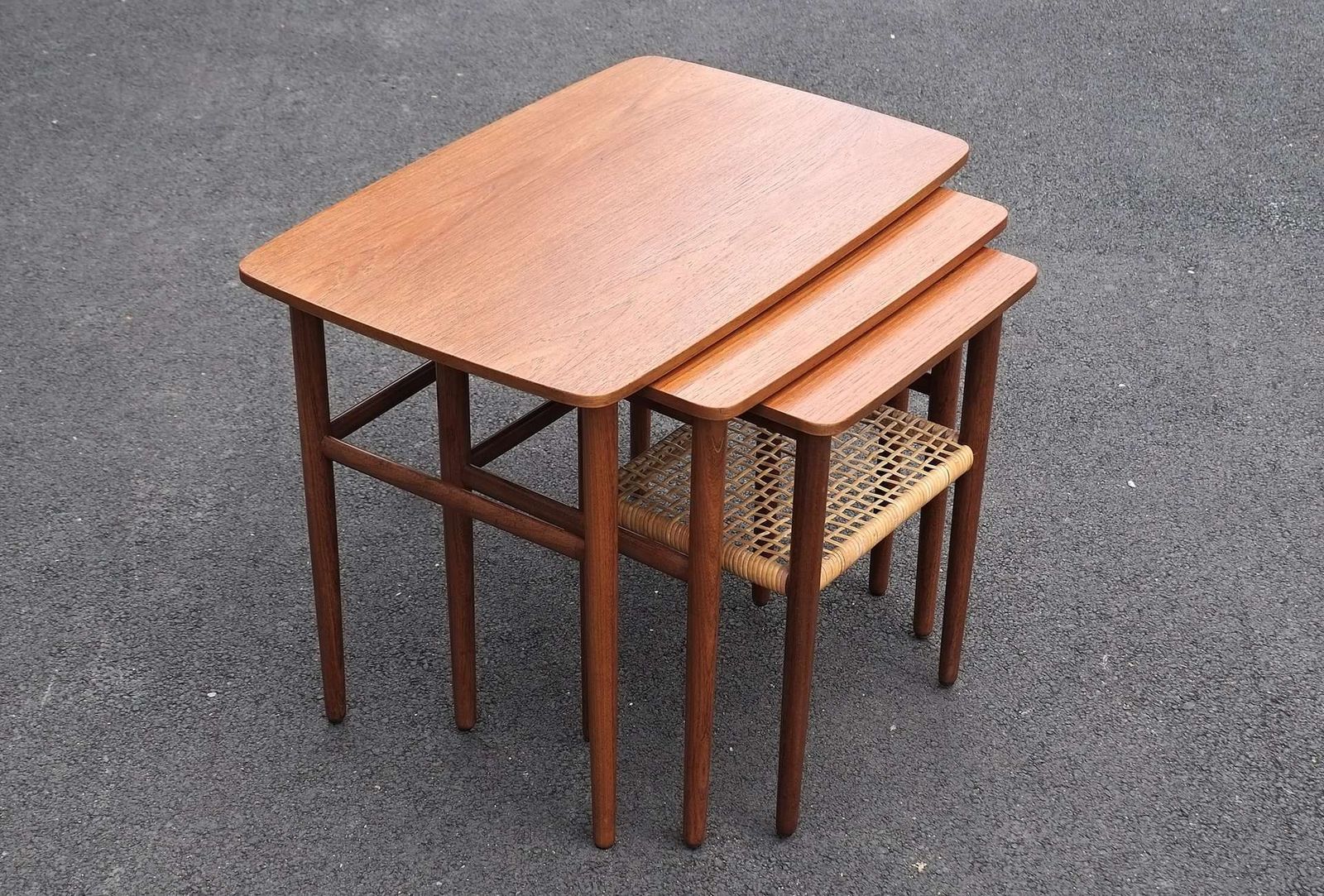Danish 1960’s Teak Nest Of Tables photo Furniture