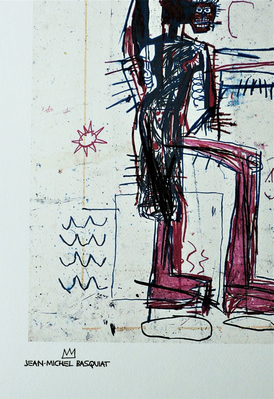 Jean Michel Basqulat Untitled Size Limit. Lithograph 50 X 70 Cm, Signed photo for sale