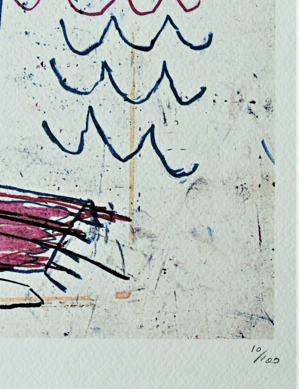 Jean Michel Basqulat Untitled Size Limit. Lithograph 50 X 70 Cm, Signed photo Art