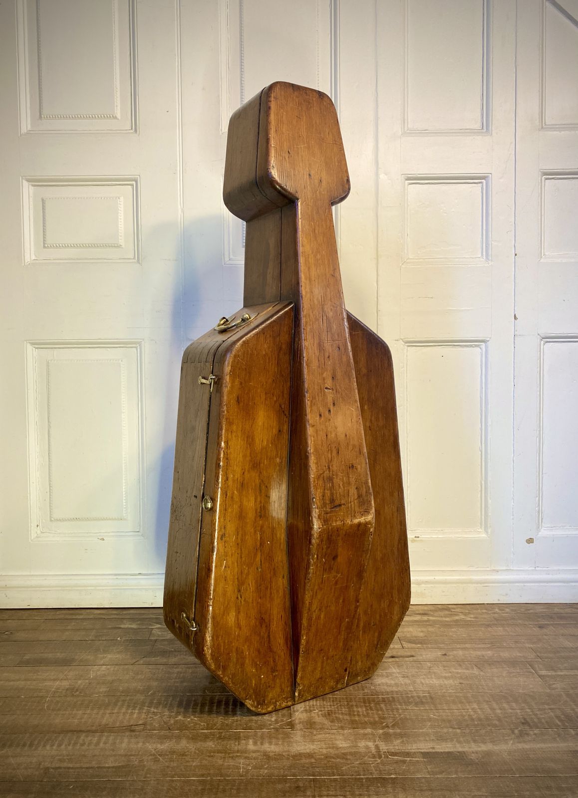 Antique Velvet Lined Cello Case. photo for sale
