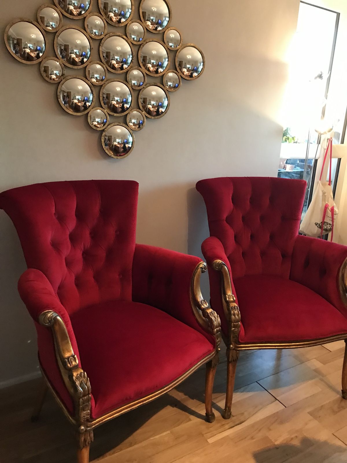 Newly Upholstered’the Coach House’ Chairs photo for sale