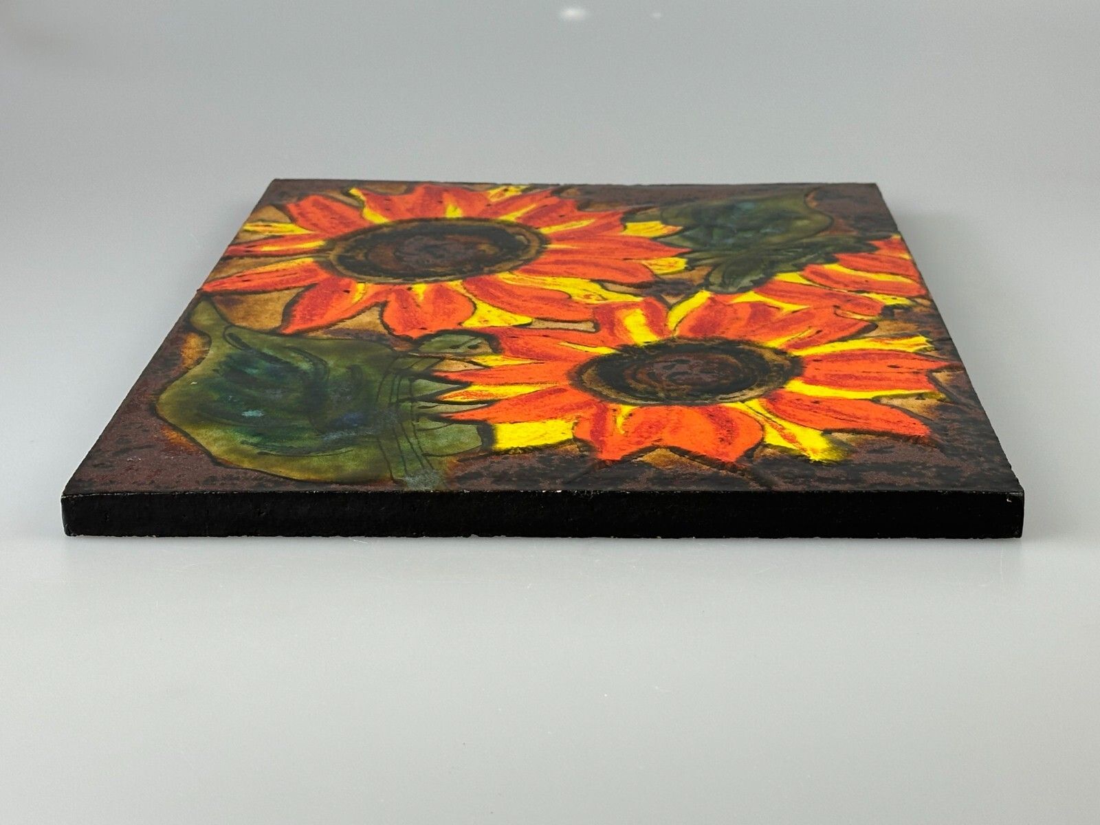 60s 70s Wall Art Wall Plate Ceramic Ruscha Hand Painted Number 769 Design photo vintage