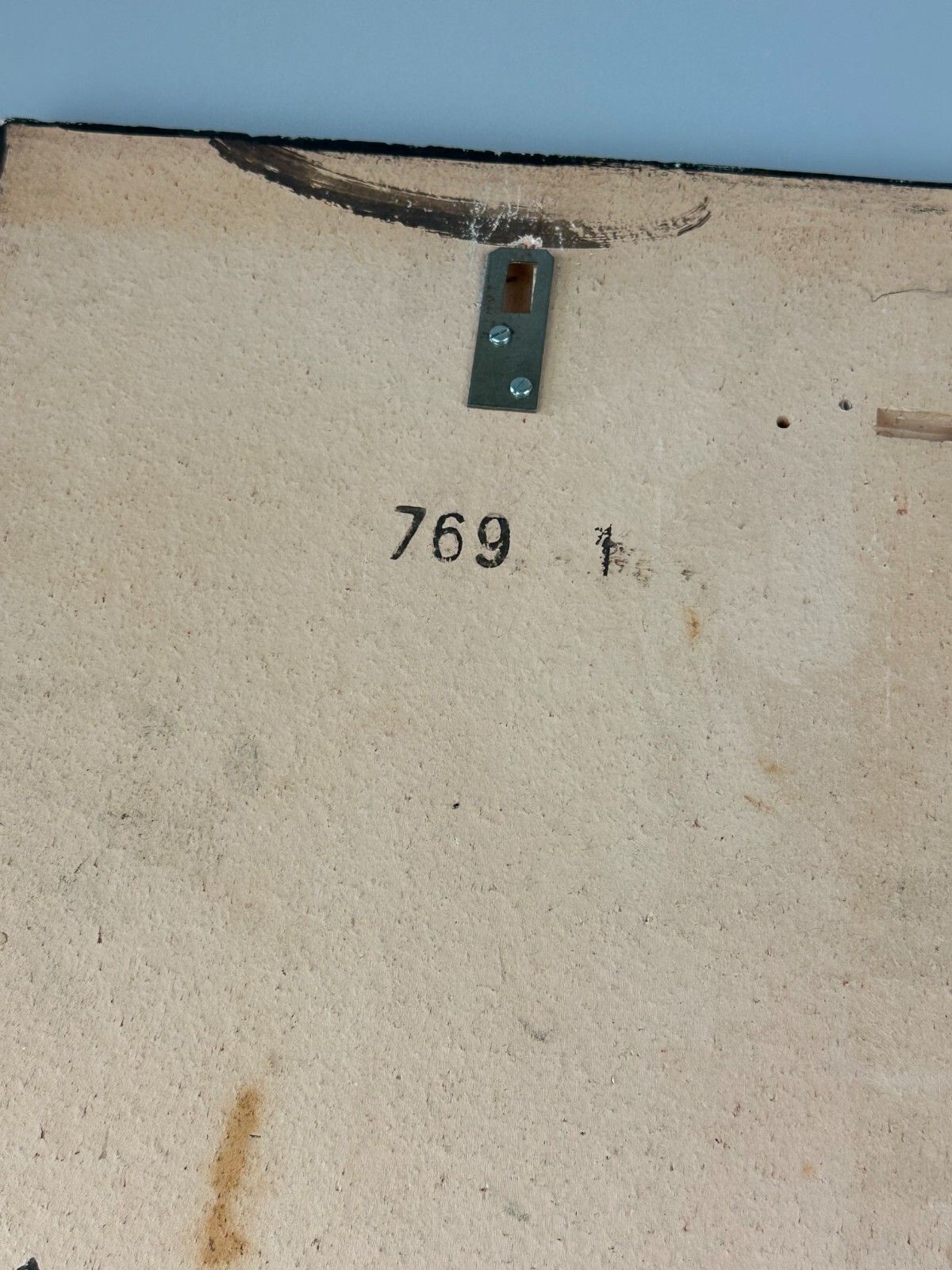 Art 60s 70s Wall Art Wall Plate Ceramic Ruscha Hand Painted Number 769 Design photo