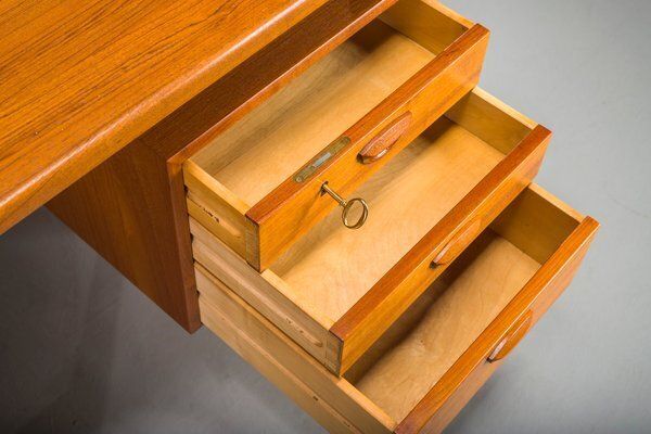 2466.0 Danish Teak Desk By Kai Kristiansen For Fm Møbler, 1960s photo