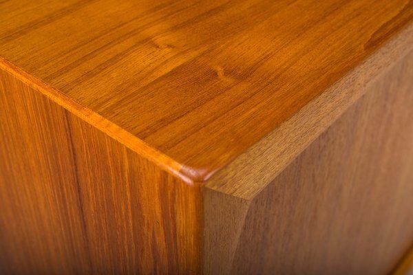 Mid Century Scandinavian Modern Teak Sideboard By Harry østergaard For Randers Møbelfabrik, 1960s photo vintage