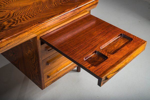 Danish Modern Executive Desk By Ib Kofod Larsen For Faarup Møbelfabrik, 1960 photo for sale
