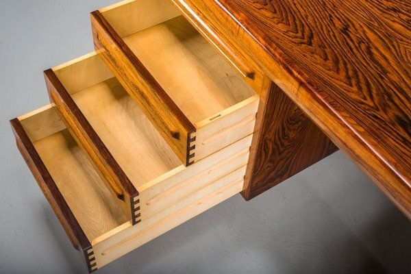 Danish Modern Executive Desk By Ib Kofod Larsen For Faarup Møbelfabrik, 1960 photo vintage