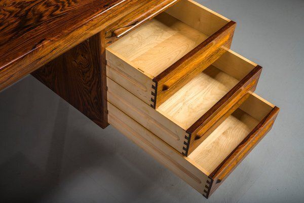photo buy Danish Modern Executive Desk By Ib Kofod Larsen For Faarup Møbelfabrik, 1960