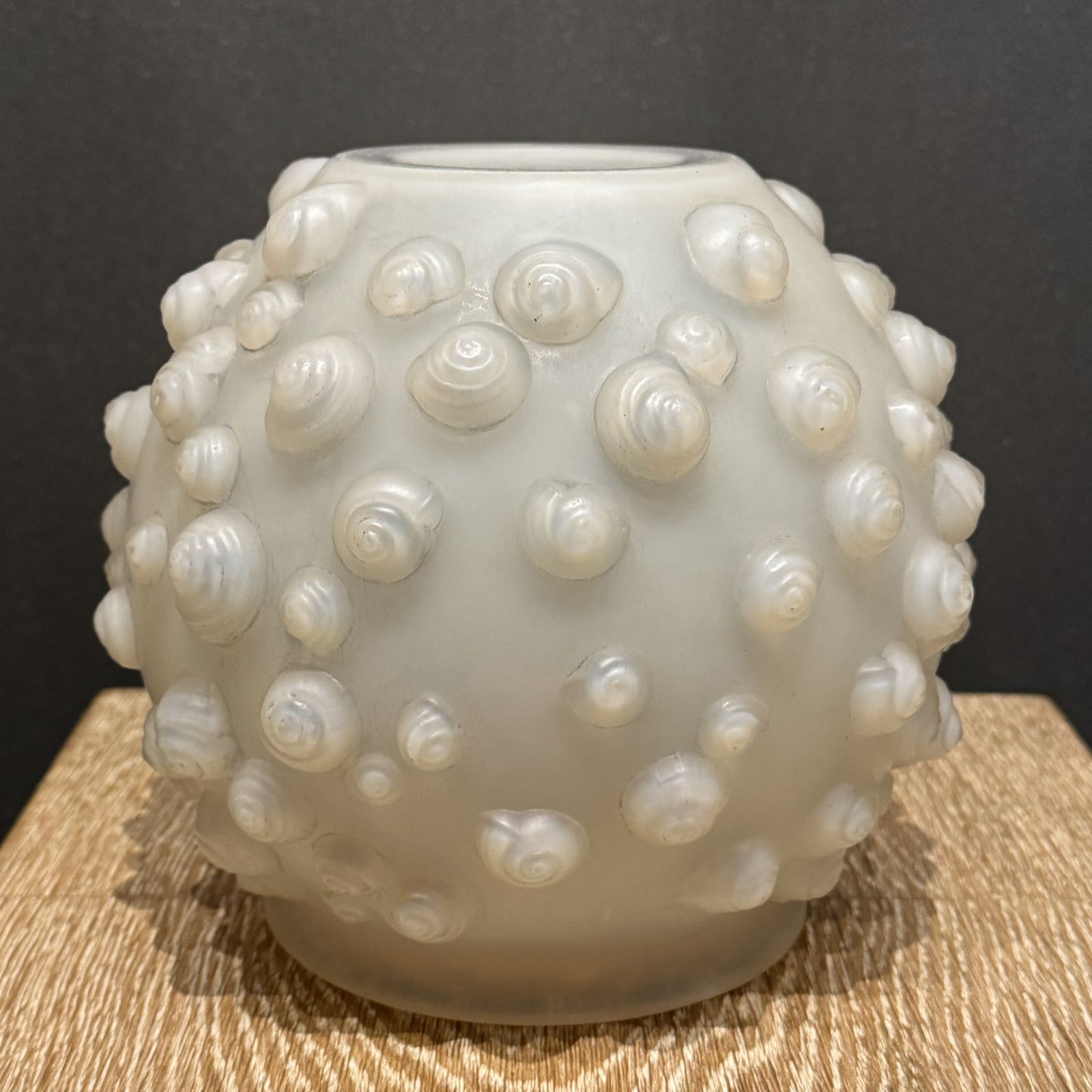 photo buy A R.Lalique Palissy Opalescent Glass Vase