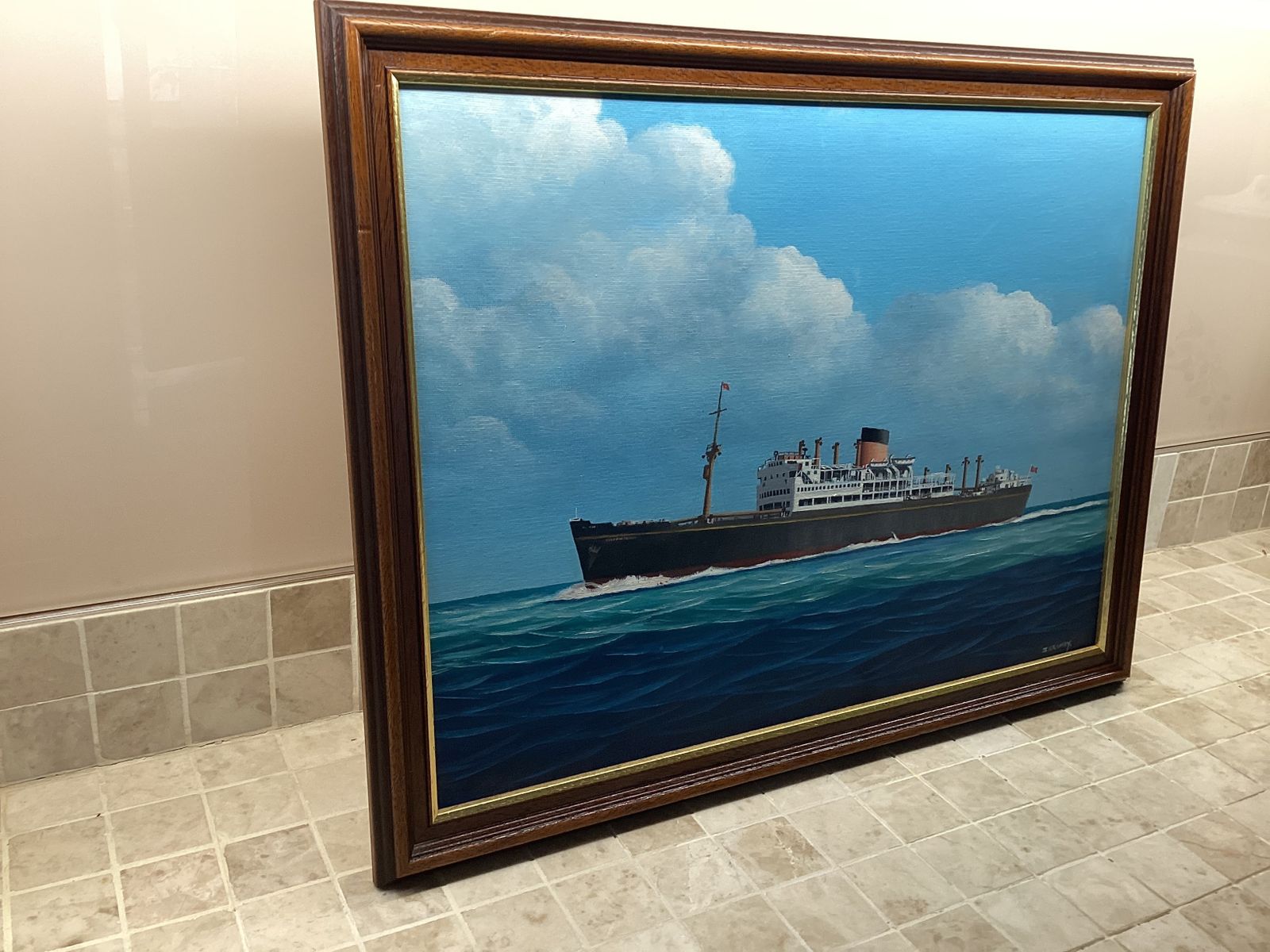 M.V.Staffordshire Bibby Shipping Co At Sea By John Cromby photo vinterior