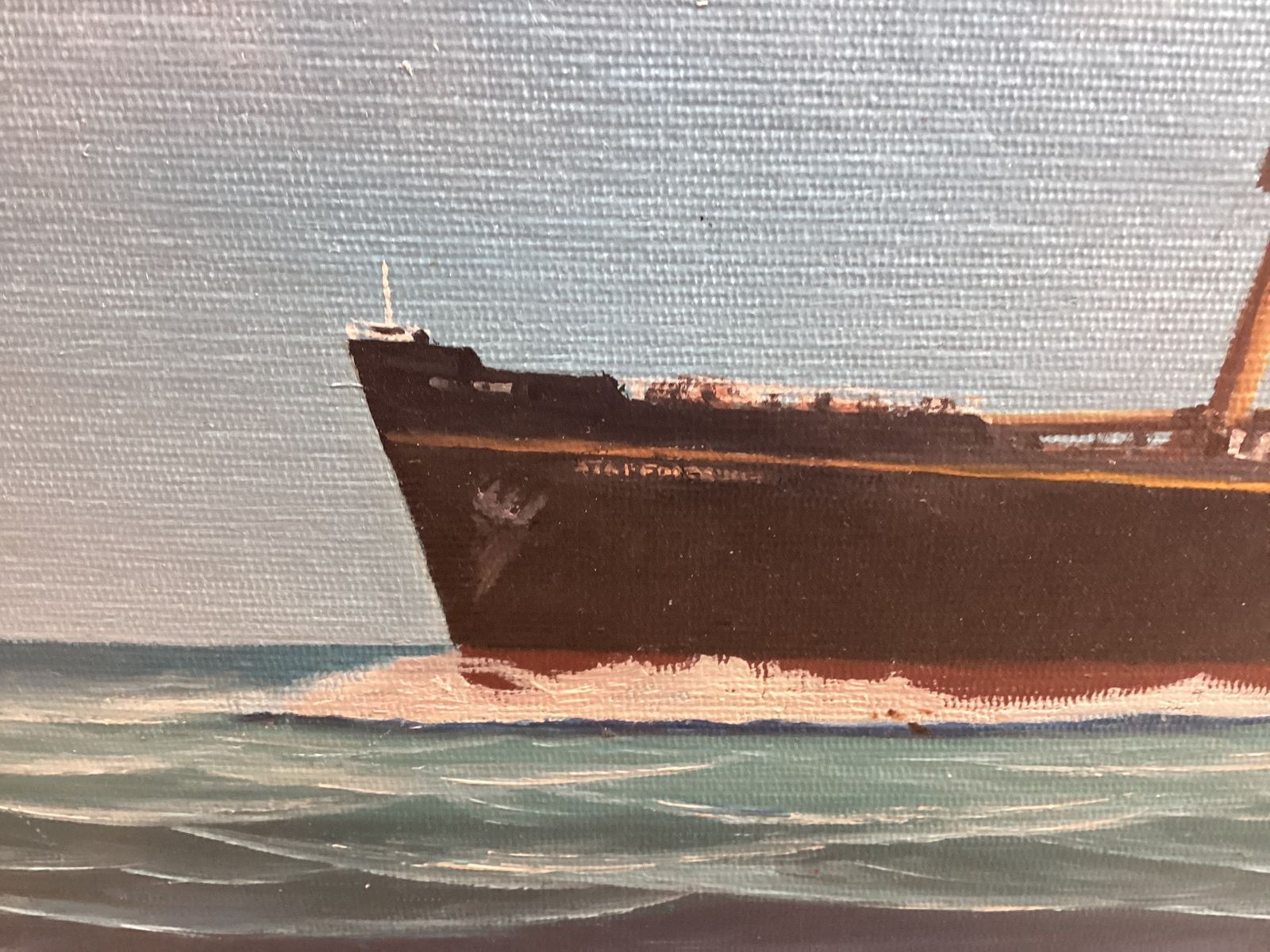 M.V.Staffordshire Bibby Shipping Co At Sea By John Cromby photo vintage