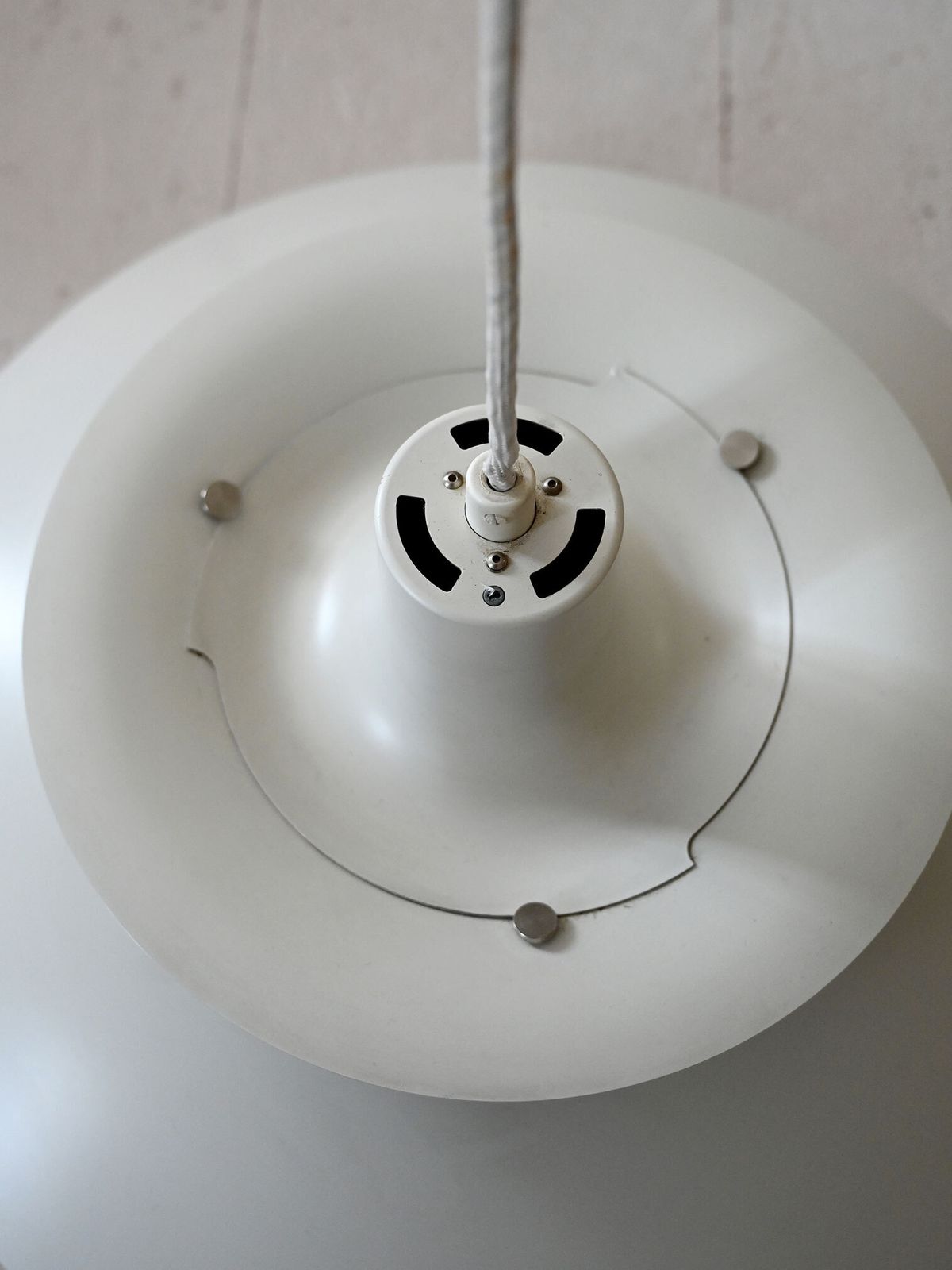 Ph 5 White Chandelier By Poul Henningsen photo for sale