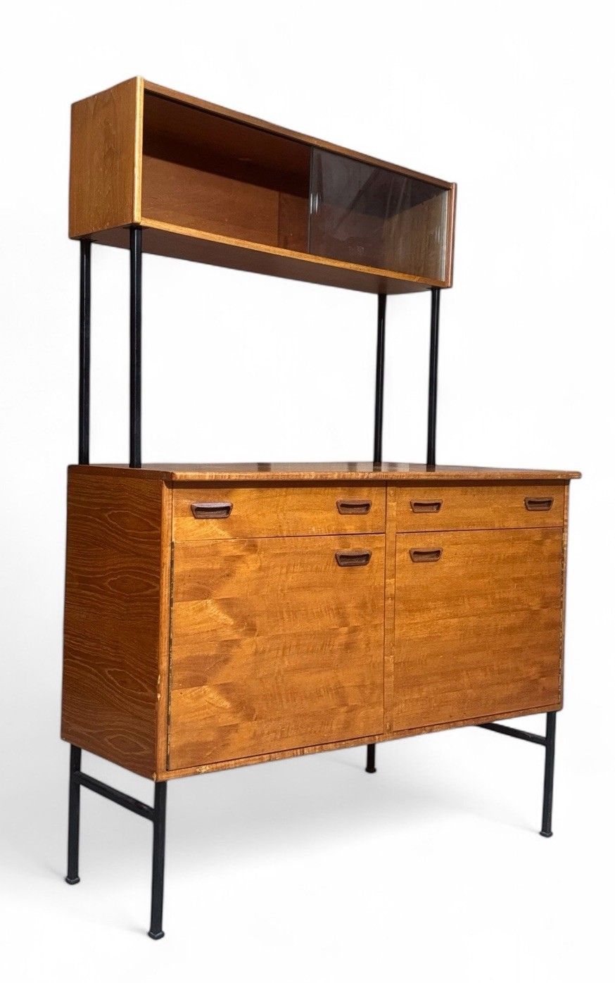 photo vinterior Swedish Teak Bookcase Room Divider Drinks Bar Mid Century Retro C1970s